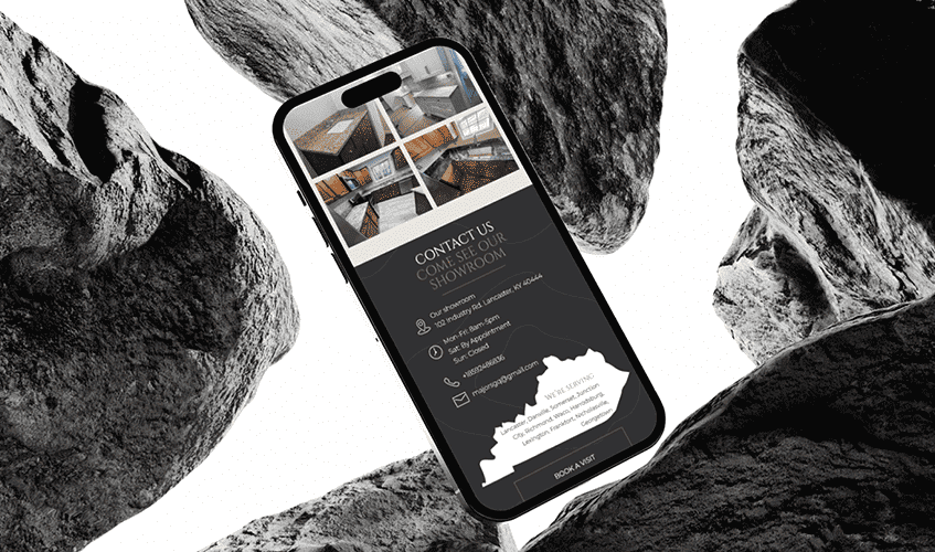 Mobile-friendly real estate website design UI